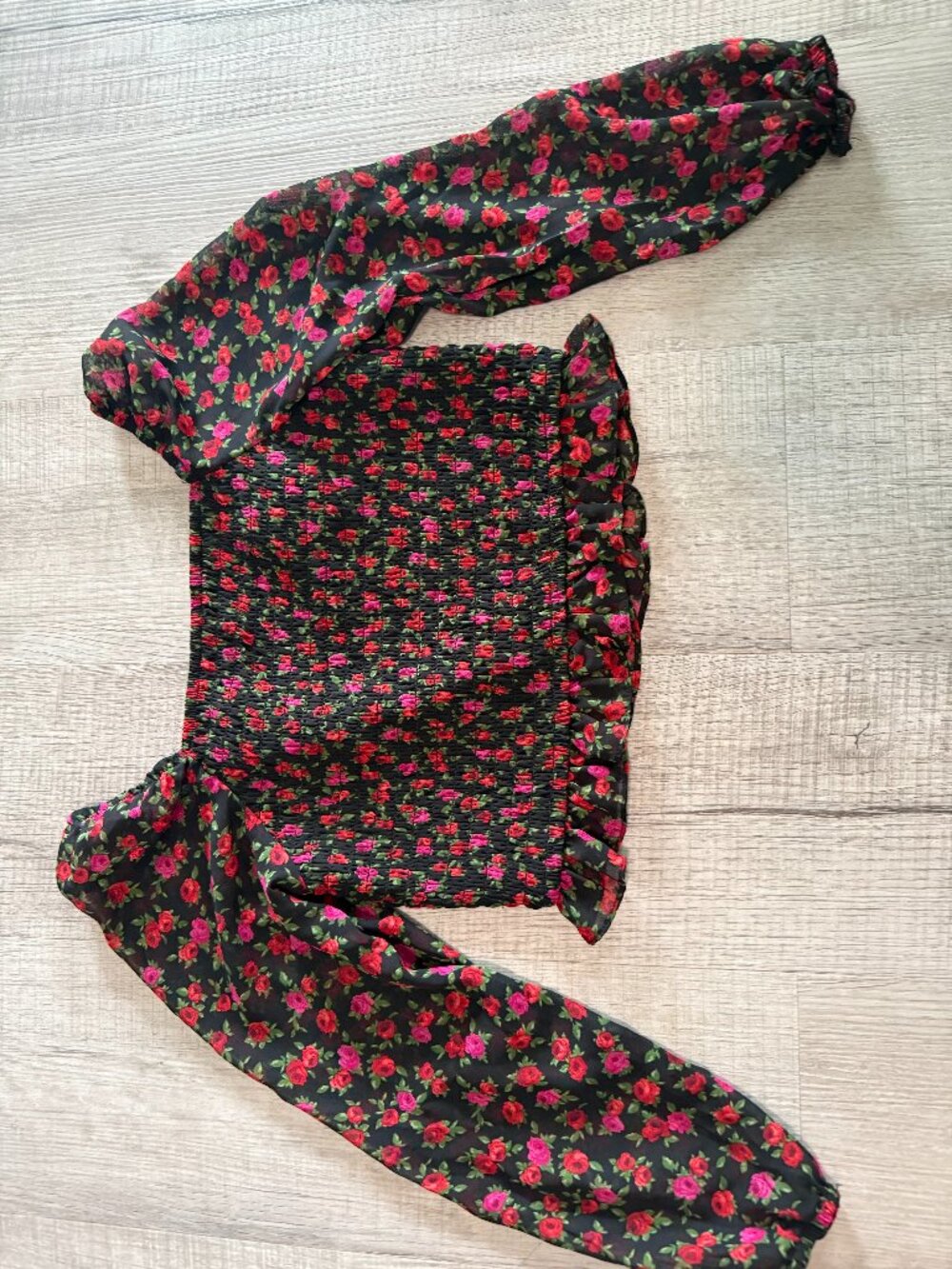 🌸 Art Class Girls Floral Dressy Top – Youth Size 8 Medium